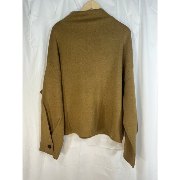Vince Wool Cashmere Turtle / Mock Neck Sweater Brown / Tan Color XXXL NWT $395 - Picture 9 of 14